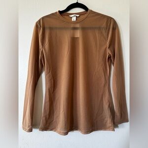 H&M Sheer Long Sleeve Top